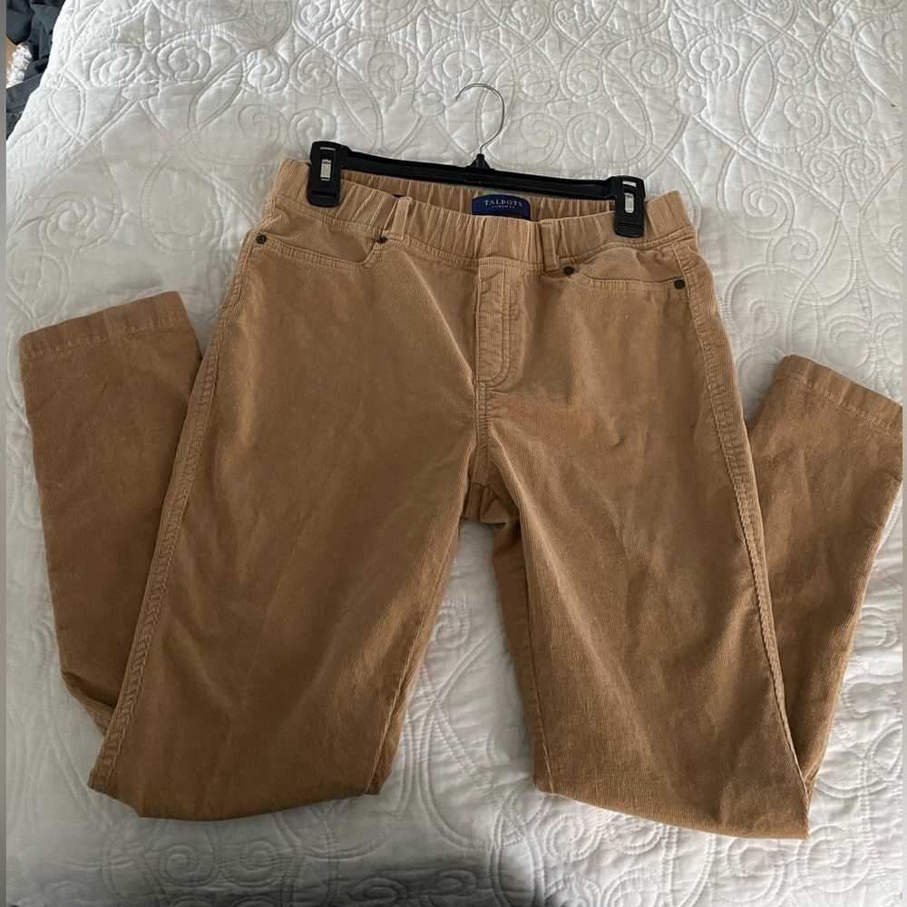 Talbots Tan Corduroy Leggings